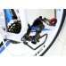 Bicycle Land Rover White-Blue on alloy wheels with 3 spoke wheels Bicycle Land Rover White-Blue on alloy wheels with 3 spoke wheels